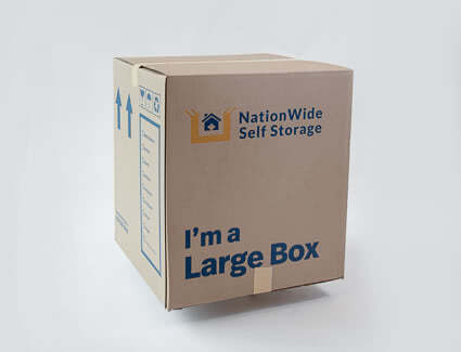 4 cube large box from NationWide Self Storage